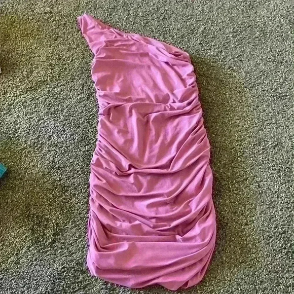 Lulus One Shoulder Body Con Dress - Picture 3 of 3